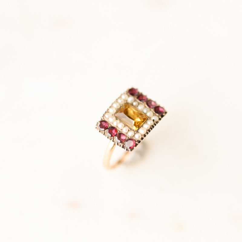 LéRoy Georgian Citrine Ring