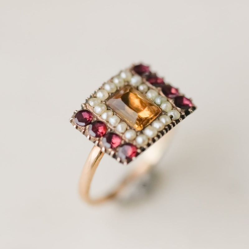 LéRoy Georgian Citrine Ring