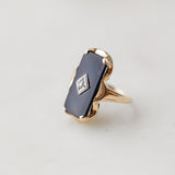 Maeve Onyx + Diamond Ring