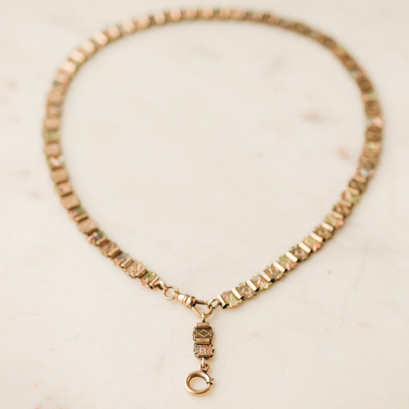 Philippe Victorian Book Chain Necklace