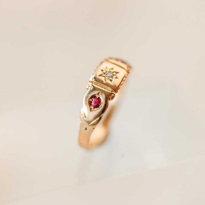 Girard Ruby + Diamond Ring