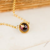 Cleo Garnet Serpent Necklaces