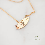 Victorian Engraved Initial Pendants