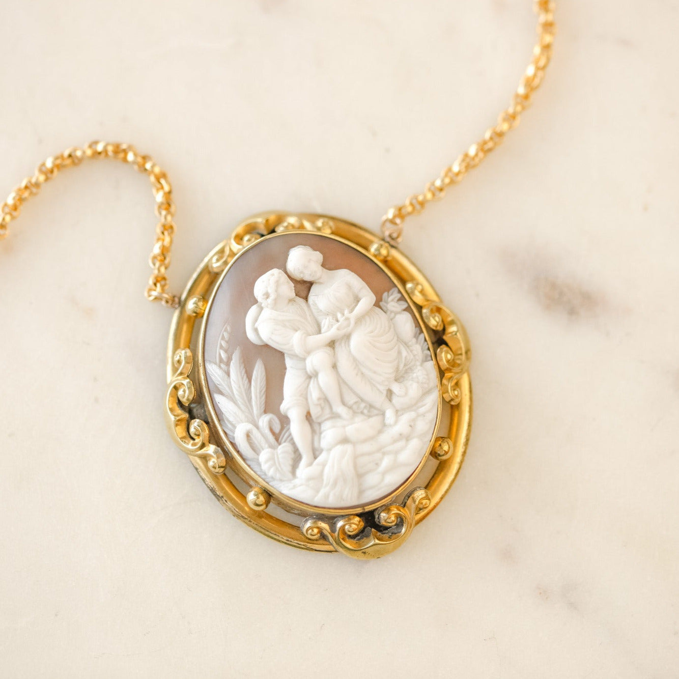 Lover's Cameo Pendant