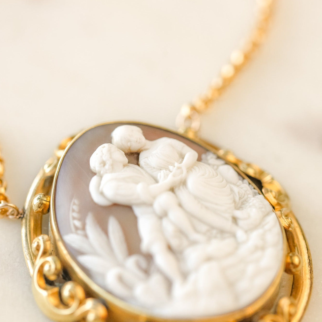 Lover's Cameo Pendant