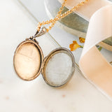 Nadia Engraved Silver Locket