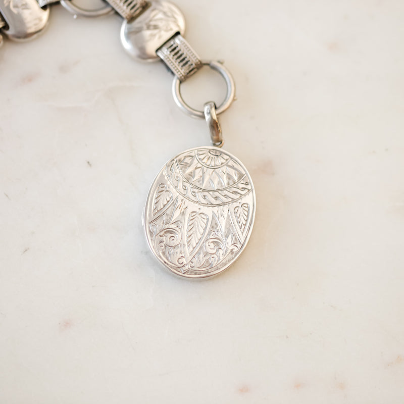 Sterling Songbird Locket Necklace