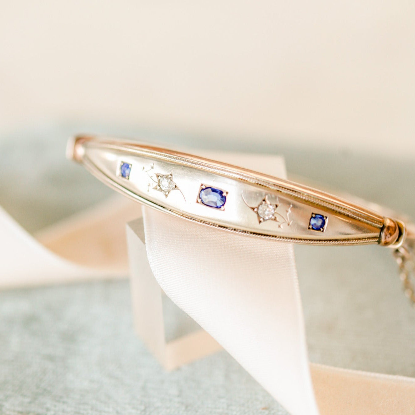 Ermelli Sapphire and Diamond Bangle