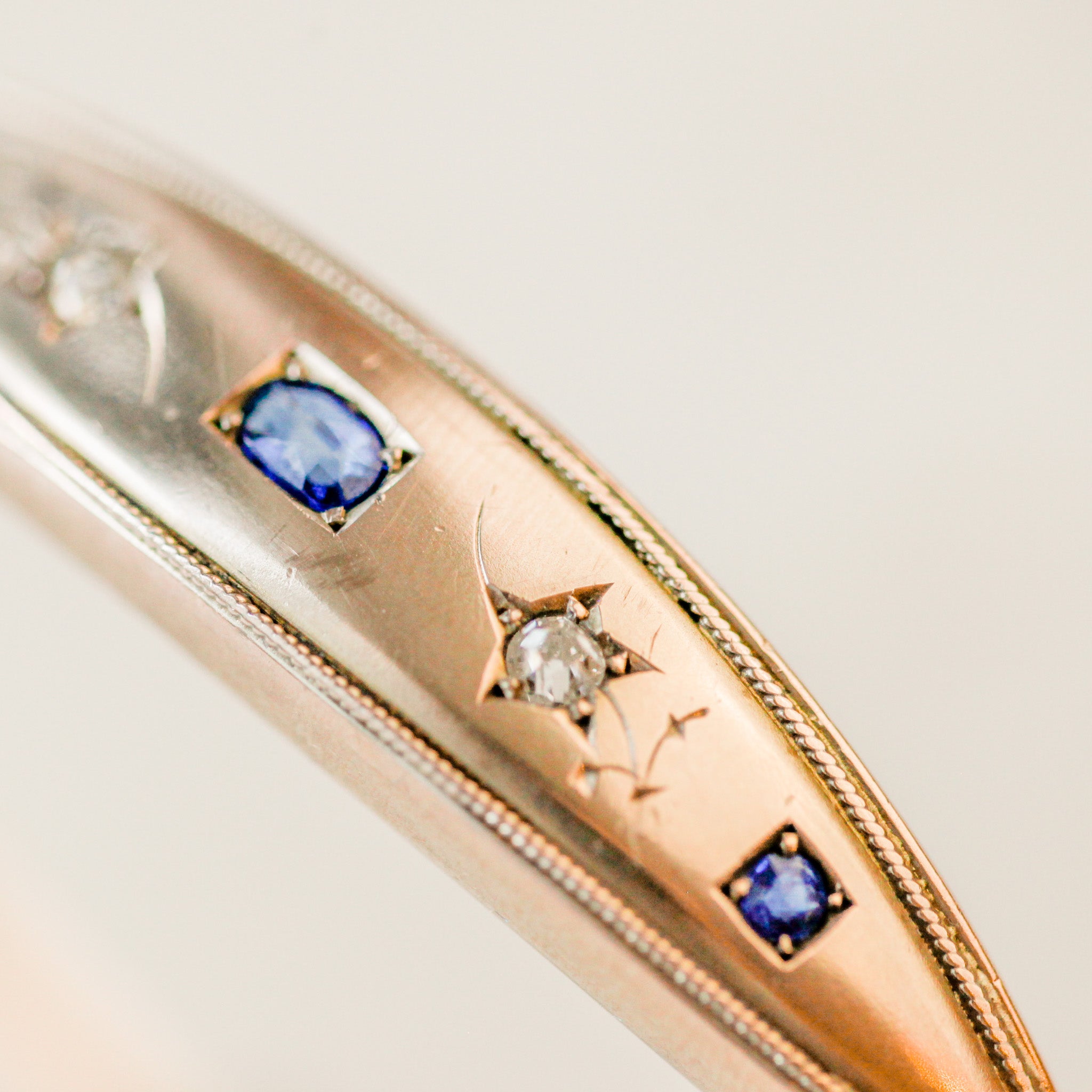 Ermelli Sapphire and Diamond Bangle