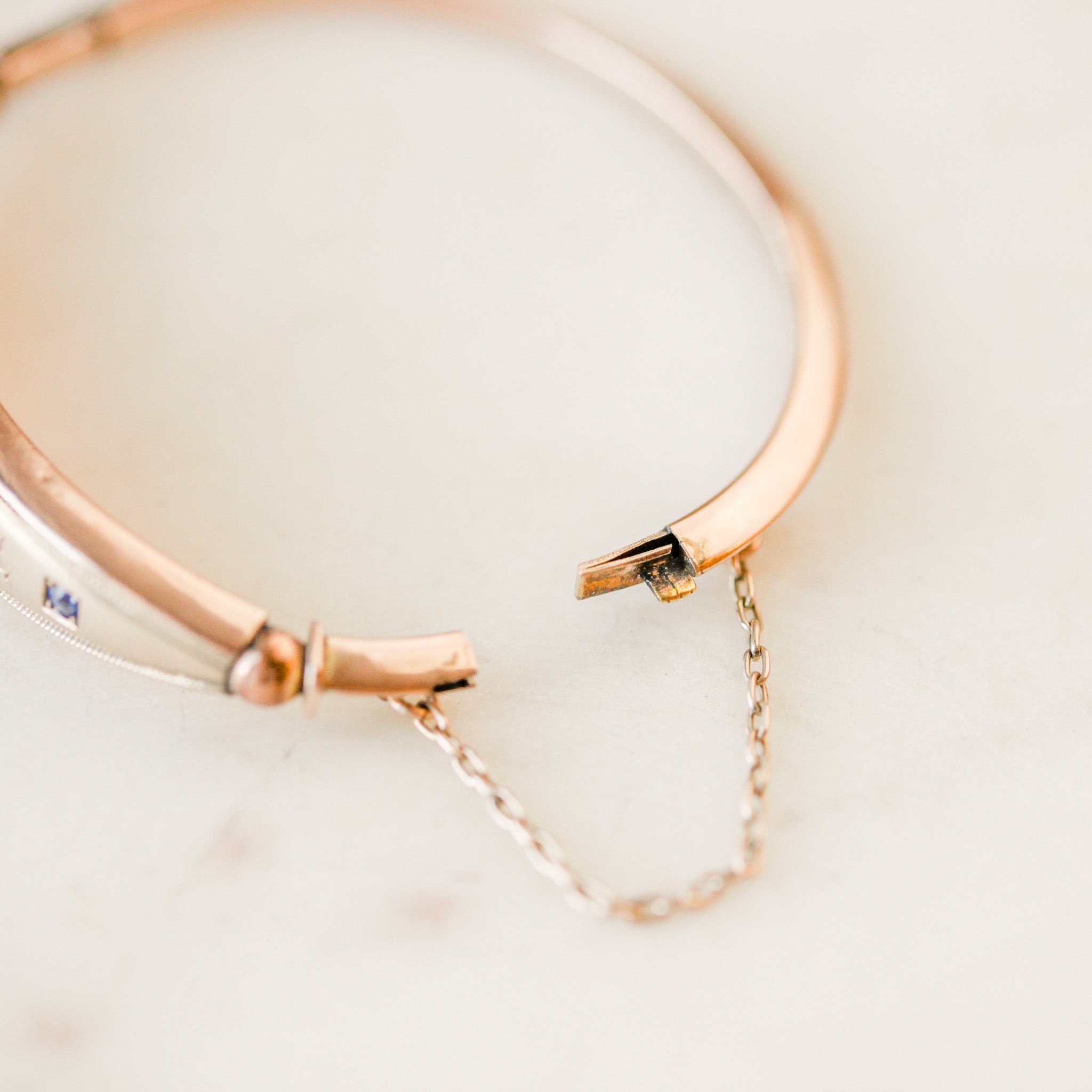 Ermelli Sapphire and Diamond Bangle