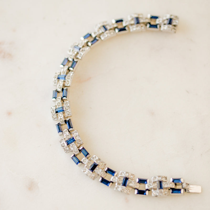 Crystal Rhinestone Link Bracelet