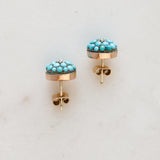 Hyer Turquoise and Diamond Earrings